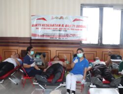 Polwan Polresta Denpasar Gelar Donor Darah Jelang Hari Jadi Polwan Ke-74