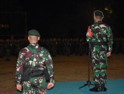 Yonif Raider 514/SY Menggelar Tradisi Pemberangkatan Tugas