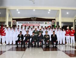 Dandim 0822 Bondowoso Hadiri Pengukuhan Paskibraka Kabupaten Bondowoso