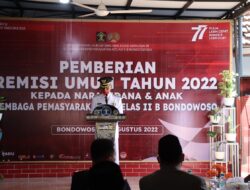 Pemberian Remisi Umum Kepada Narapidana dan Anak Pidana Lapas Klas IIB Bondowoso