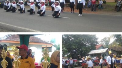 Meriah! Desa Kembiritan Semarakkan HUT RI Ke-77, Dengan Aplikasi Ladak dan Gerak Jalan
