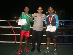 Juara Tinju Dari Yonif Raider 514/SY/9/2 Kostrad Bondowoso, Dalam Event Boxing