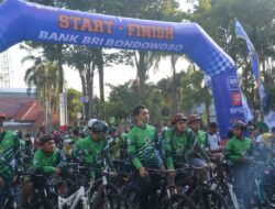 Peringati Hari Santri Nasional, Dandim 0822 Bersama Forkopimda Bondowoso Gowes Sareng Ulama’ Dan Umara’