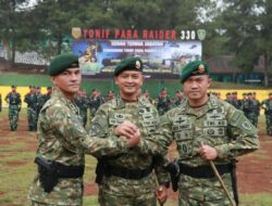 Sertijab Danyonif Para Raider 330/Tri Dharma, Dipimpin Danbrigif Para Raider 17/Sakti Budi Bakti