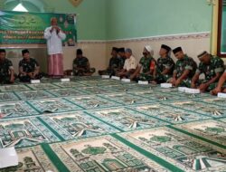 Kodim 0822 Bondowoso Menggelar Peringatan Isra’ Mi’raj Bertempat di Musholla Al – Ikhlas