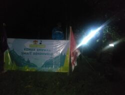 Bati Komsos Koramil Tapen Pantau Kegiatan Pramuka di Wilayah Binaan