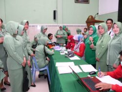 Kodim 0822 Bondowoso Gelar Donor Darah HUT Persit Kartika Chandra Kirana Ke-77