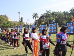 Menyambut HUT Bhayangkara ke 77, Polres Bondowoso Adakan Lomba Turnamen Panahan