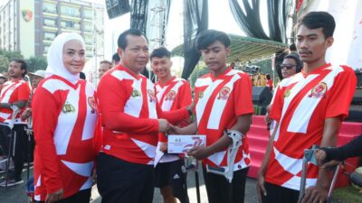 Warga Disabilitas Binaan Polisi RW Polda Jatim Meriahkan Hari Bhayangkara ke-77