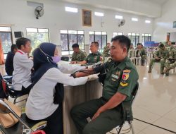 Kodim 0822 Bondowoso Ikuti Donor Darah Dalam Rangka Hari Juang Kartika TNI AD