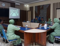 Vidcon Pengarahan Kasad Bagi Persit KCK cabang XXXVI kodim 0822 Bondowoso Yang Menjadi Caleg Pemilu Tahun 2024