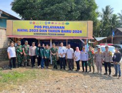 Pastikan Tahun Baru 2024 aman , Dandim 0422 bersama Pj Sekda Pesisir Barat Tinjau Pos PAM