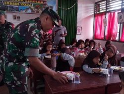 Program Dapur Masuk Sekolah, Kodim 0422/LB Sasar SDN 2 Way Mengaku