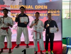 Petarung Sabaddha Yudha Sabet Juara 3 Kata Perorangan Kelas Under-Senior Putra, Kejuraan 5 Tahun Nasional Open Karate Champions