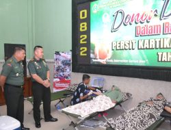 Kodim 0822 Gelar Donor Darah HUT Persit Kartika Chandra Kirana ke-78