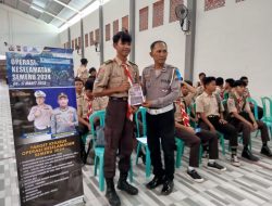 Satlantas Polres Bondowoso, Sosialisasikan Ops Keselamatan Semeru 2024 Pada Pelajar