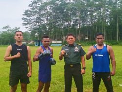 Kasdim 0822 Berikan Motivasi, Praka Imbir Berjuang Untuk Negeri Dalam Pertandingan MMA Internasional