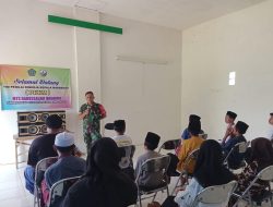Tanamkan Cinta Tanah Air Sejak Dini, Babinsa 0822/03 berikan Materi Wasbang di MTs Darussalam