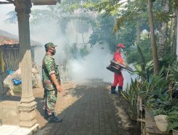 Babinsa Grujugan Berperan Aktif Cegah DBD