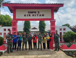 Satgas TMMD Ke-120, Kodim 0422/LB Bekali Wasbang dan Bela Negara Kepada Murid SMP