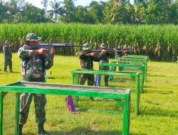 Pertahanan Kemampuan Menembak Bagi Prajurit, Kodim 0822 Gelar Latbak Jatri