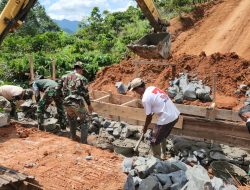 Kerja Nyata, Satgas TMMD Ke 120 Kodim 0422/LB Rampungkan Pembangunan Gorong-gorong