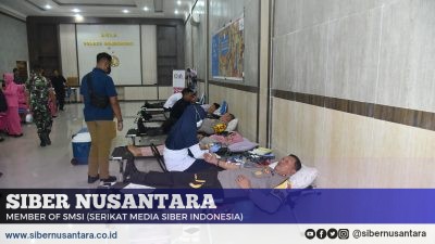 Sambut HUT Bhayangkara Ke-78, Polres Bondowoso Gelar Kegiatan Donor Darah
