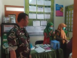 Babinsa Bondowoso Dukung Pelaksanaan Posyandu Balita