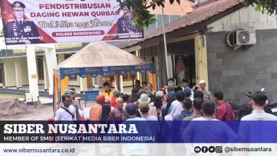 Idul Adha 1445 H, Polres Bondowoso Salurkan 1300 Daging Hewan Qurban