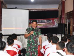 Kasdim 0822 Mayor Inf Tanuri Berikan Wasbang Kepada Para Atlet di Bondowoso