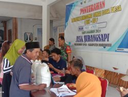 Babinsa Jurang Sapi Dampingi Penyaluran Bantuan Pangan
