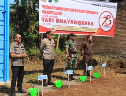 Polres Bondowoso Bantu Sumur Bor di Desa Bendelan Kec. Binakal