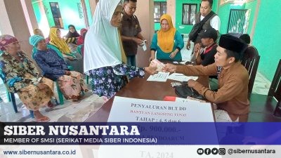 Pemdes Bendoarum Kec.Wonosari Salurkan BLT DD T.A 2024