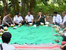 Dandim 0822 Bondowoso Rembug Hanpangan di Desa Bajuran