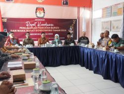 Kasdim 0822 Ikuti Rakor Pilkada 2024 Bersama KPU Bondowoso