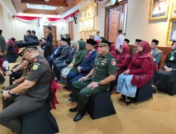 Kasdim 0822 Hadiri Pelantikan Pj Bupati Bondowoso di Gedung Grahadi Surabaya