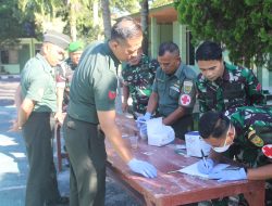 Tes Urine Prajurit Kodim 0422/LB, Berikut Pesan Letkol Inf Rinto Wijaya
