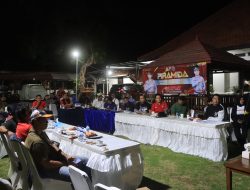 Polres Probolinggo Gelar Piramida, Nobar Final Piala AFF U-19 Rawat Sinergitas Bersama Media