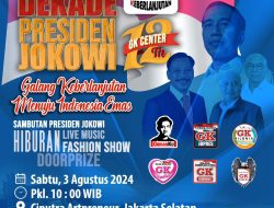 GK Center Akan Menggelar Satu Dekade Presiden Jokowi
