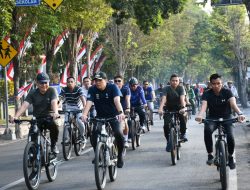 Dandim 0822 Ajak Pj Bupati Bondowoso Gowes Bareng Menuju Kampung Pancasila