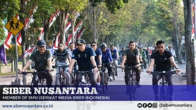 Dandim 0822 Ajak Pj Bupati Bondowoso Gowes Bareng Menuju Kampung Pancasila