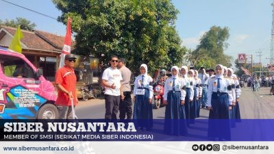 Lomba Gerak Jalan, Meriahkan HUT RI ke-79. Sekcam Prajekan “Lomba diikuti 107 Peserta”