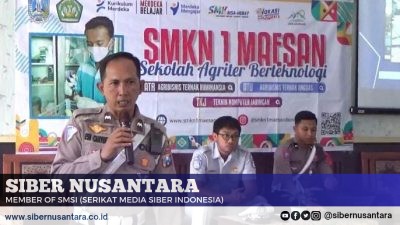 Satlantas Polres Bondowoso dan Jasa Raharja sosialisasi di Sekolah Tingkat SMP dan SMK