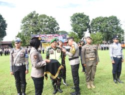 Apel Pasukan PAM  Nataru 2024, Berikut Pesan Kapolres Bondowoso