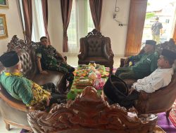 Bahas Sinergi dan Penguatan Pendidikan, Dandim 0422/LB Silaturahmi ke Ketua NU Lampung Barat