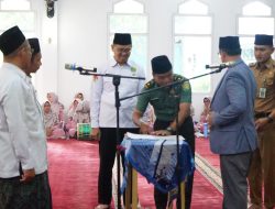 Kasdim 0422/LB Hadiri Pelantikan Pengurus Masjid Baiturrahim dan Peringatan Isra Mi’raj