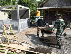 Pembangunan Pos Kamling Dikebut, Target Rampung Sebelum Penutupan TMMD Ke-123