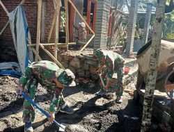 Hari Libur, Satgas TMMD Ke-123 Bondowoso Tetap Kerja Untuk Rakyat