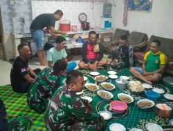 Satgas TMMD 123 Sahur Bersama Warga