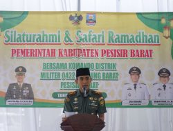 Safari Ramadhan dan Silaturahmi Kodim 0422/LB Bersama Pemerintah Kabupaten Pesisir Barat.